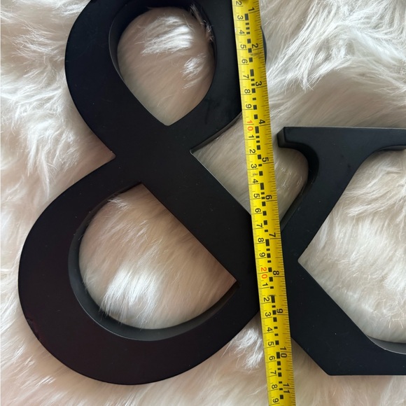 Black Large Wooden Letters, & Signs Ampersands, - Picture 8 of 8